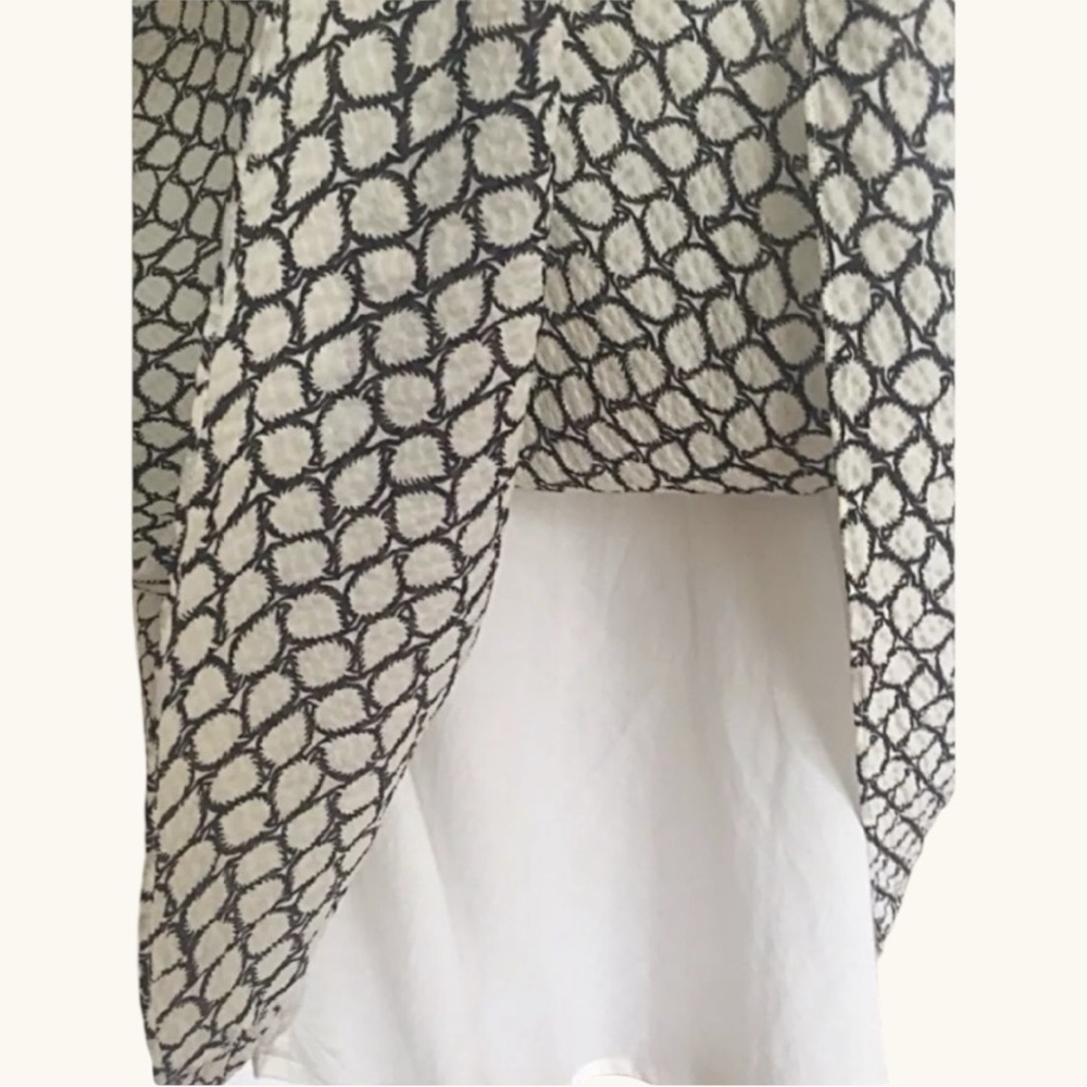 J.Crew Strapless Fit & Flare Midi Dress Black Ivory Print |Classic Preppy | Sz 6 - Picture 4 of 6
